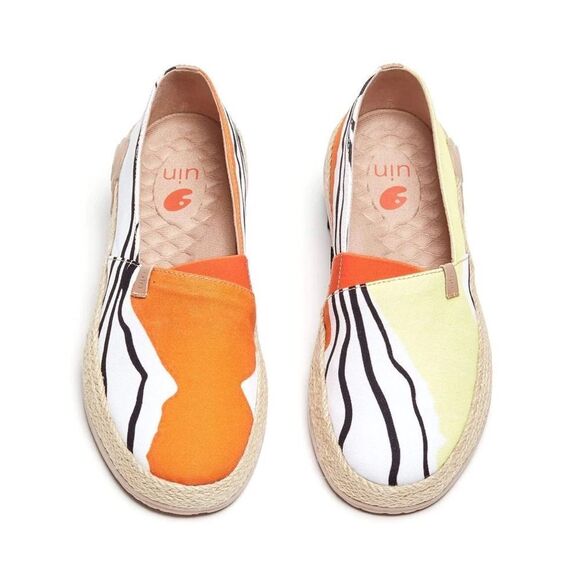 UIN Women's Espadrilles Slip Ons Knitted Walking Casual Shoes(Summer Wave)No Box - Picture 3 of 9